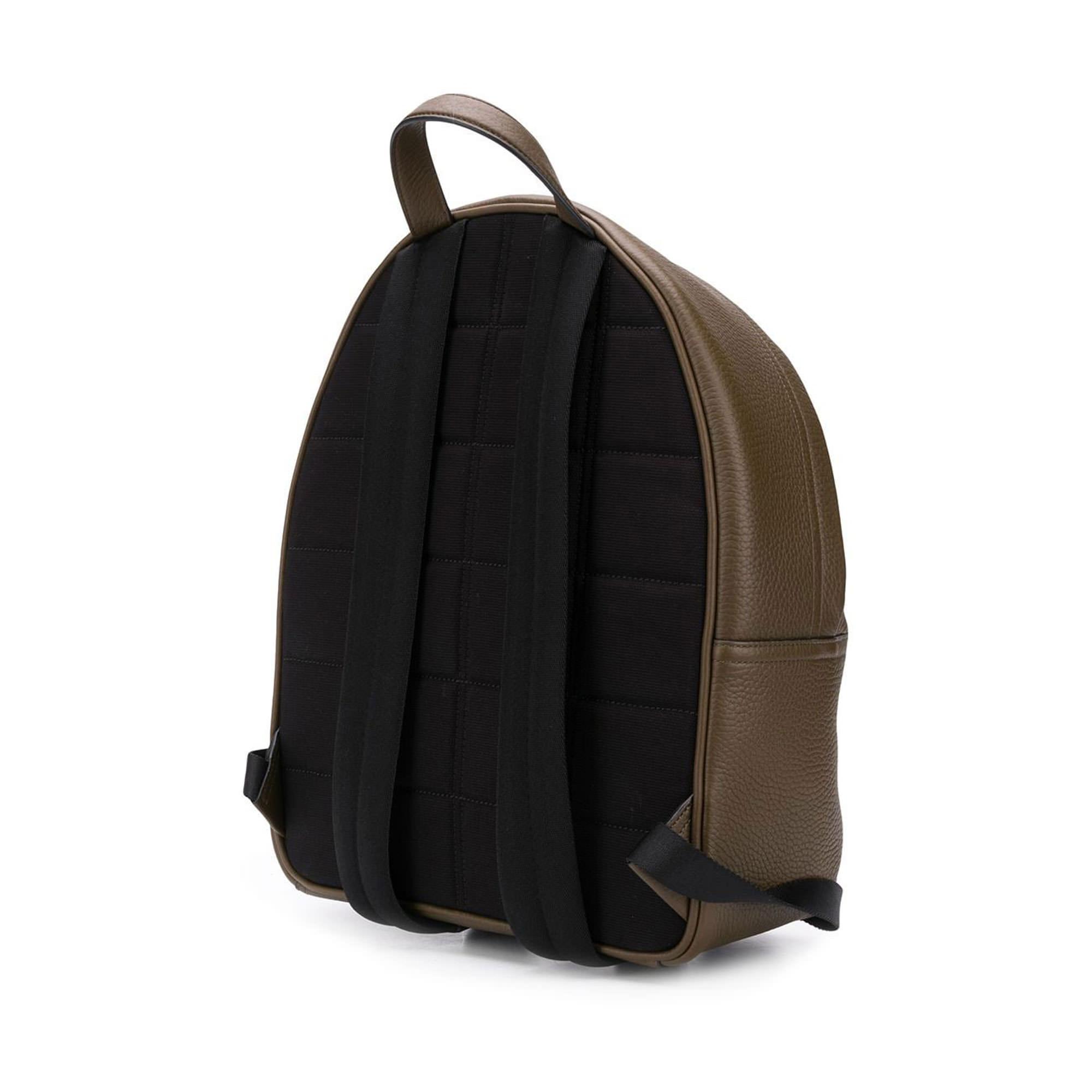 Embossed Zipped Backpack